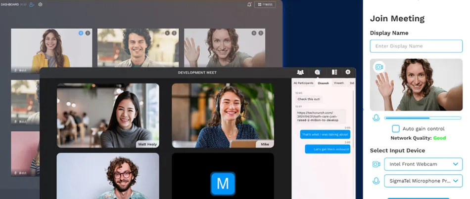 Screenshot of a Video Call app with settings page